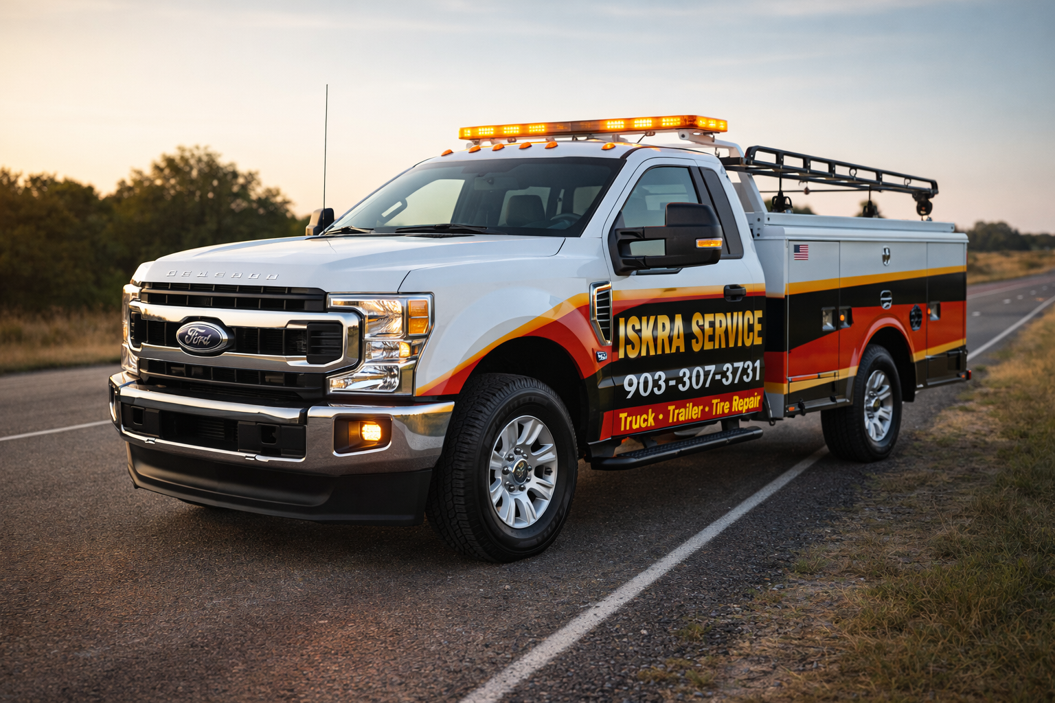 Iskra Service truck — 24/7 roadside assistance in Sulphur Springs, TX
